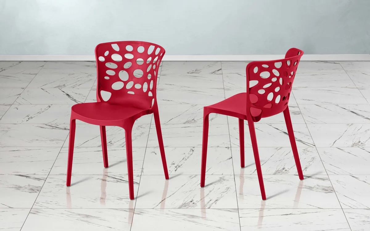 Sedia rosso: Amber