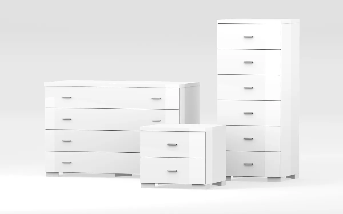 Settimino xl 6 cassetti bianco laccato: Ares