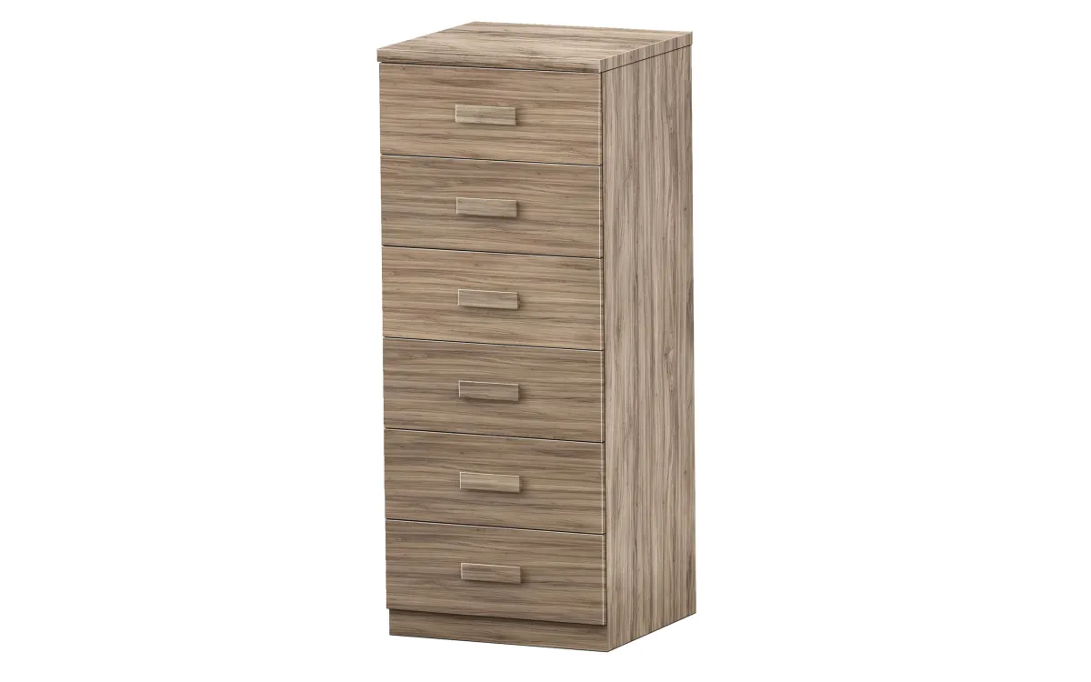 Settimino xl 6 cassetti effetto noce oro: Sirio