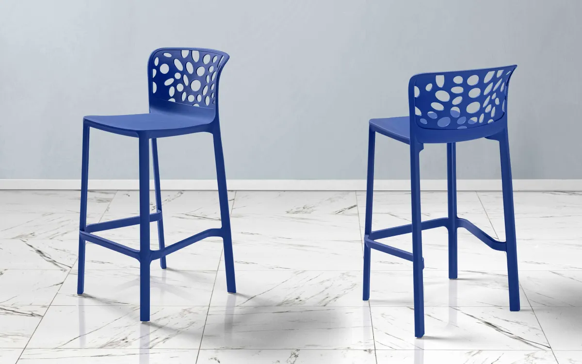Sgabello blu: Amber