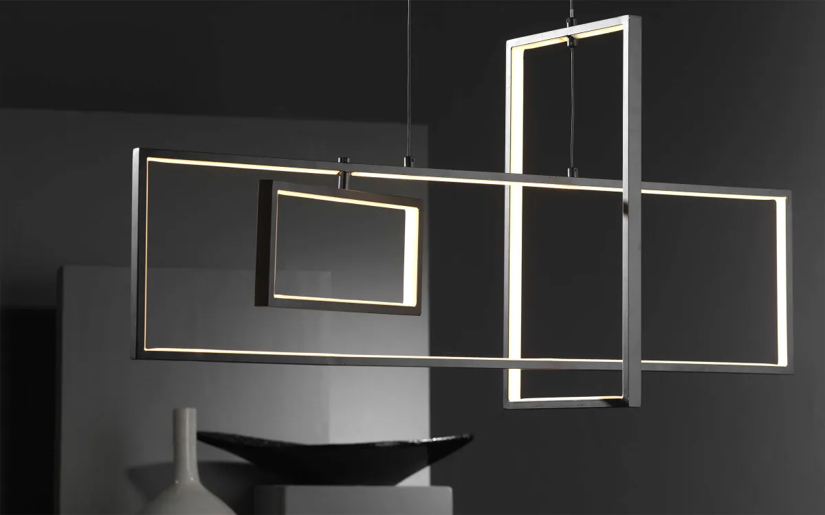 Sospensione 4000k led Nero: Squid