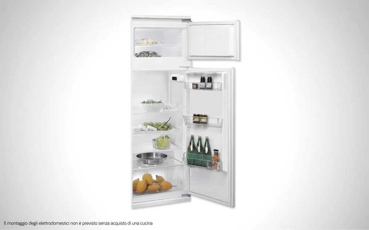 Whirlpool con porte reversibili combinato da incasso lt 218 classe e : Frigo
