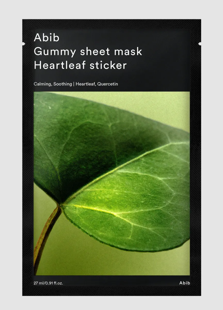 ABIB Gummy Maschera Heartleaf Sticker 27ml - Skincare Coreana