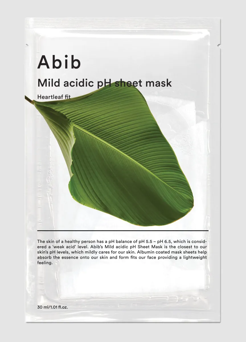 ABIB Mild Acidic pH Maschera Heartleaf Fit - Skincare Coreana