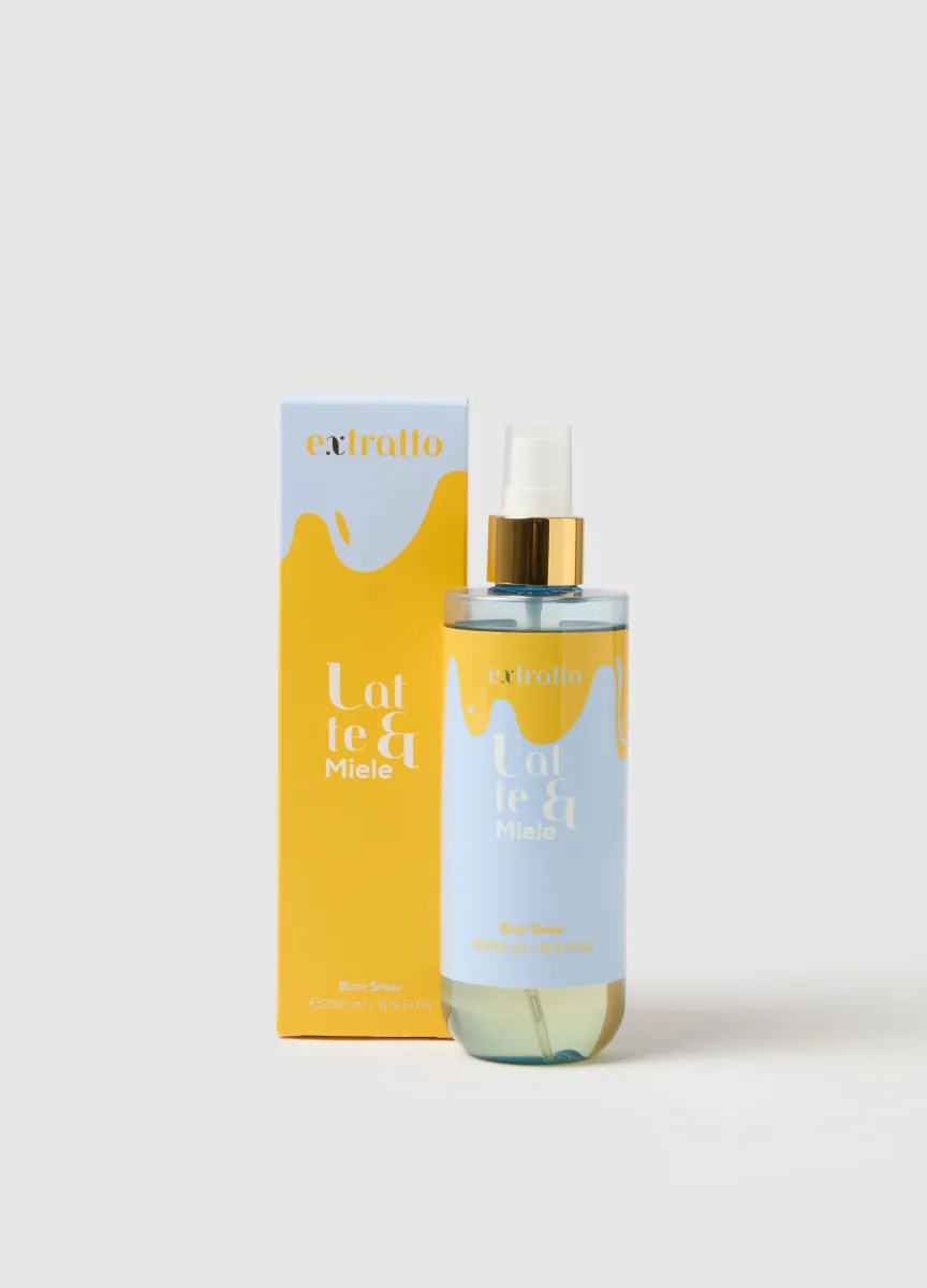 Body Spray per il corpo con note di latte, miele e caramello, dolce e avvolgente, intenso e cremoso.