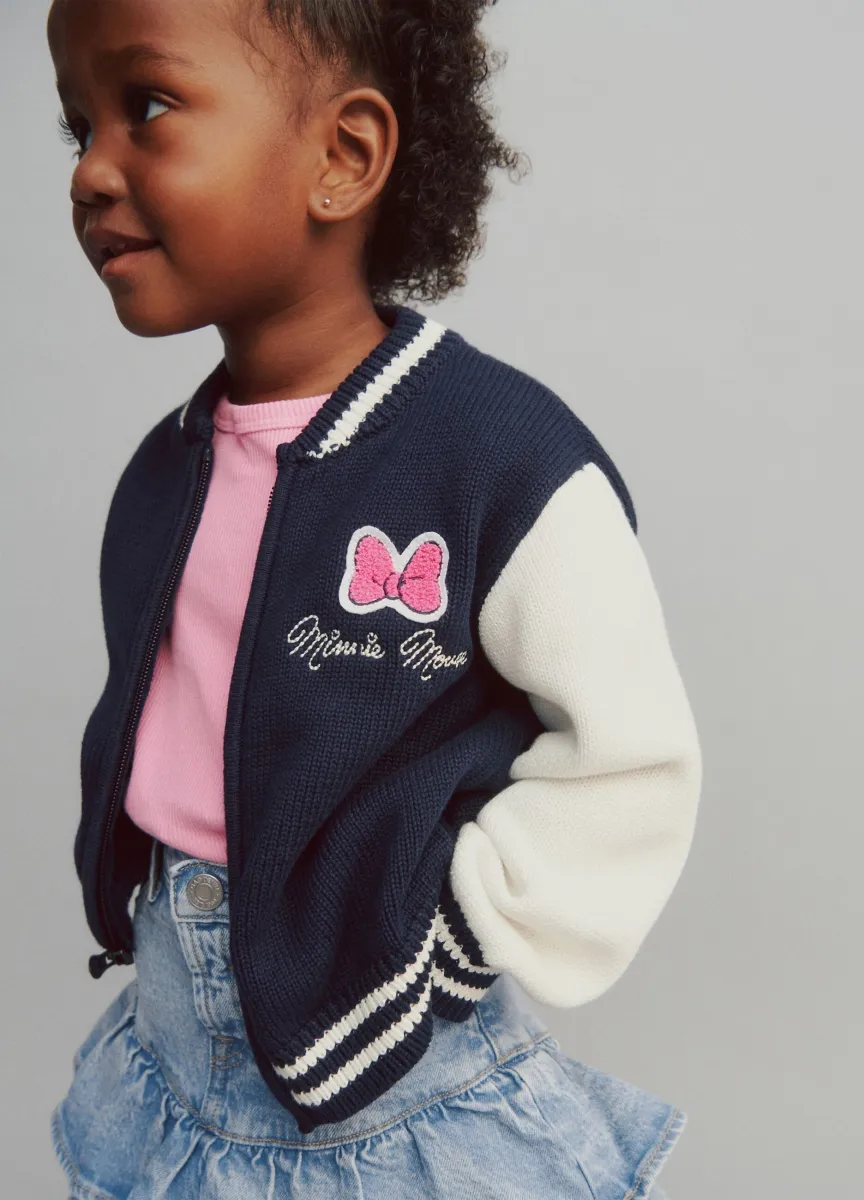 Bomber in cotone Minnie Disney