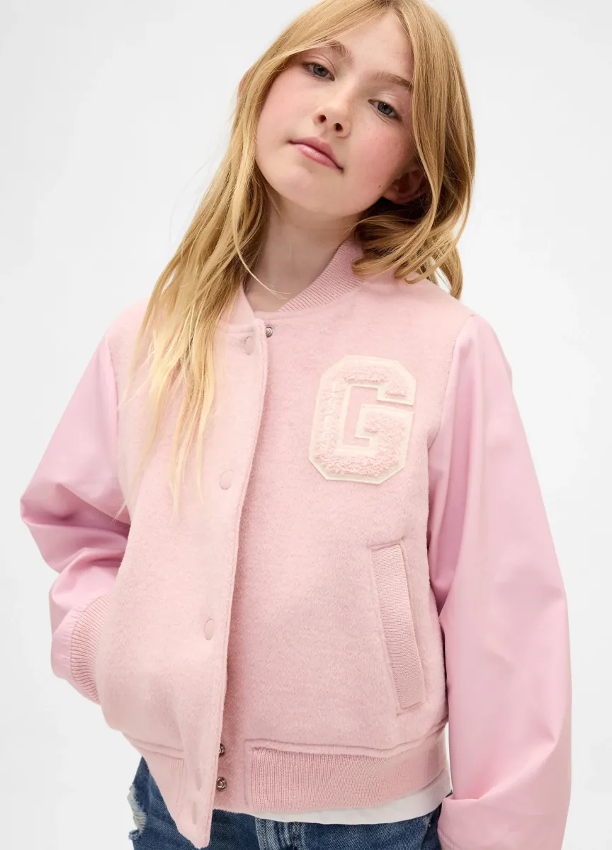 Bomber in misto lana con logo GAP