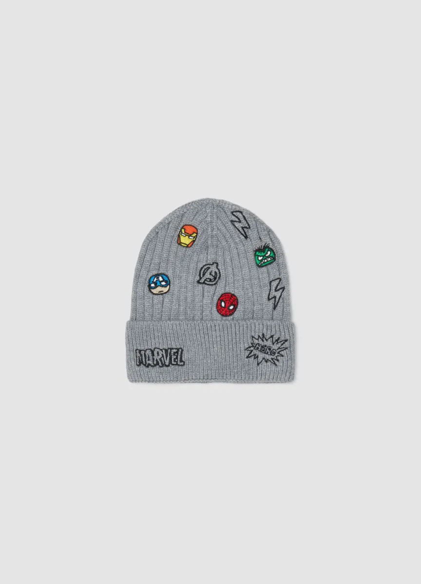 Cappello grigio con stampa Avengers per bambino e ragazzo