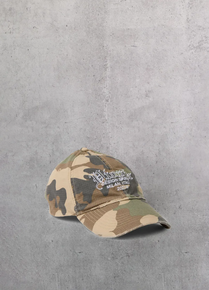 Distressed Camo Cap