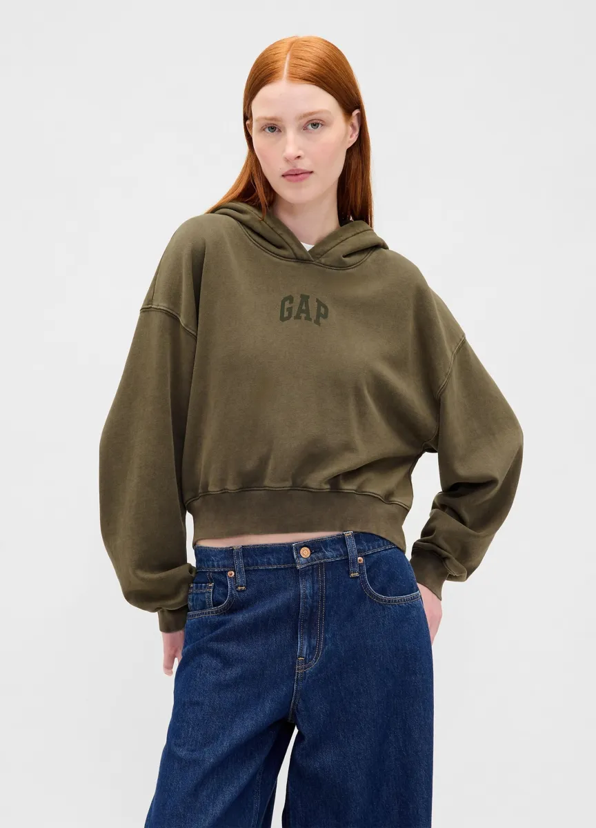 Felpa con cappuccio e logo GAP