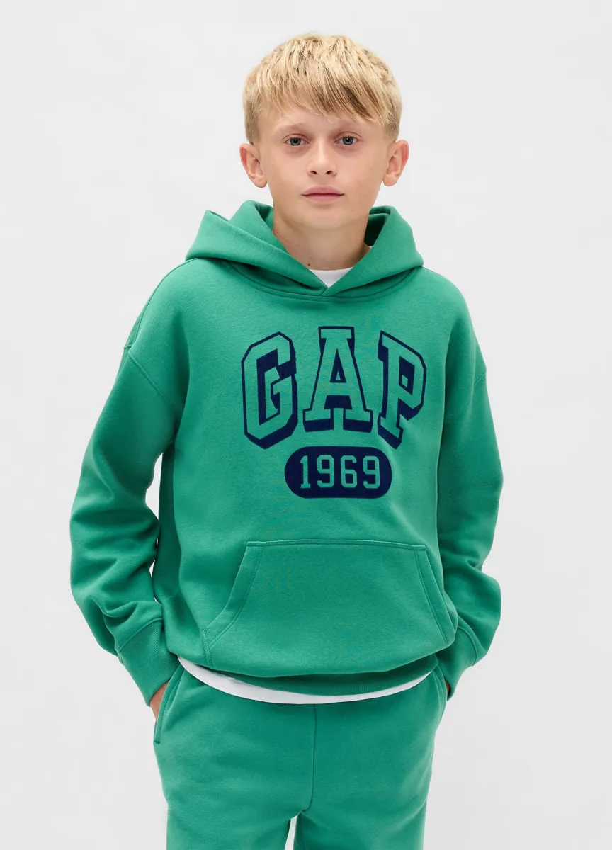 Felpa con logo GAP e cappuccio