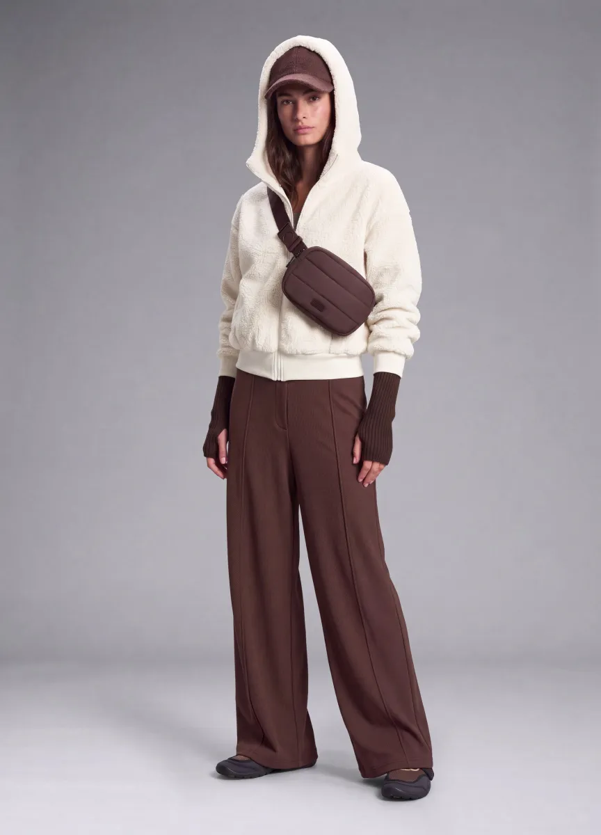 Full-zip bianca con cappuccio effetto teddy ALTAVIA STUDIO