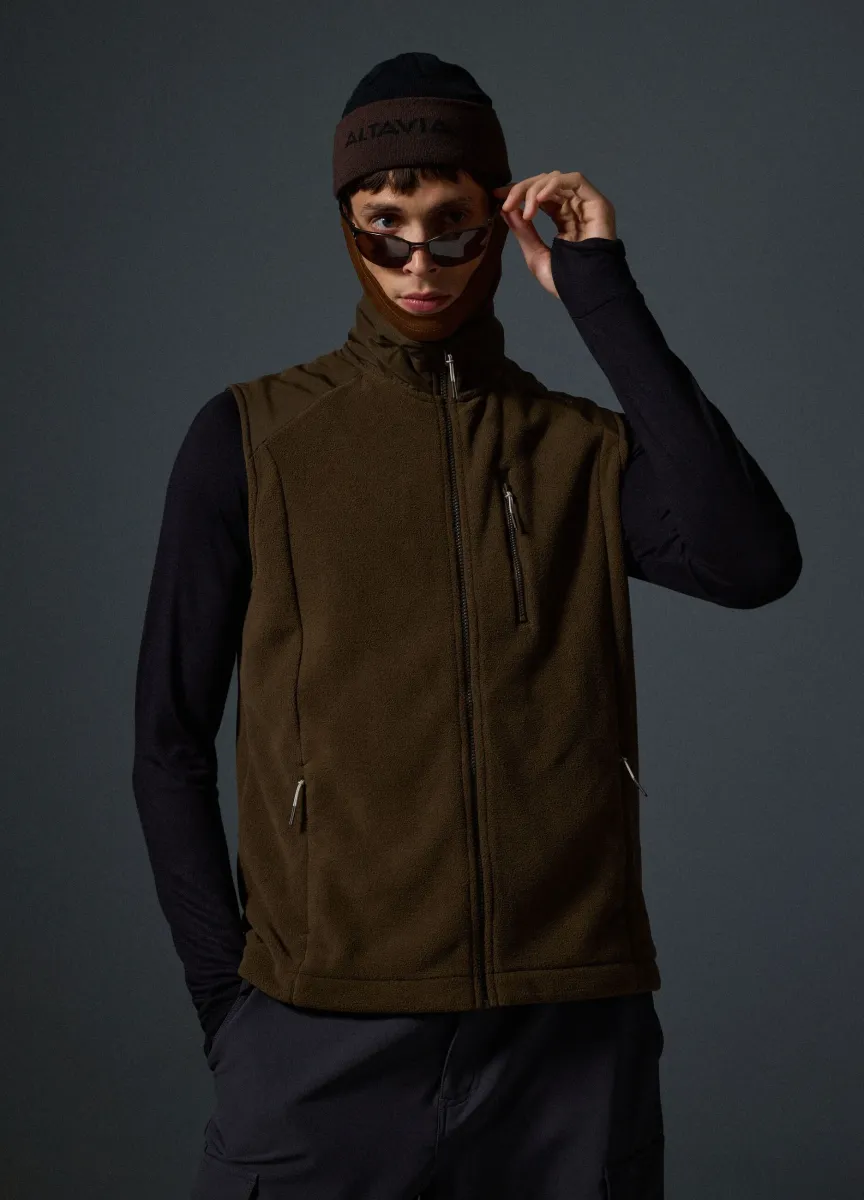 Gilet in Pile Full Zip ALTAVIA WITH DEBORAH COMPAGNONI