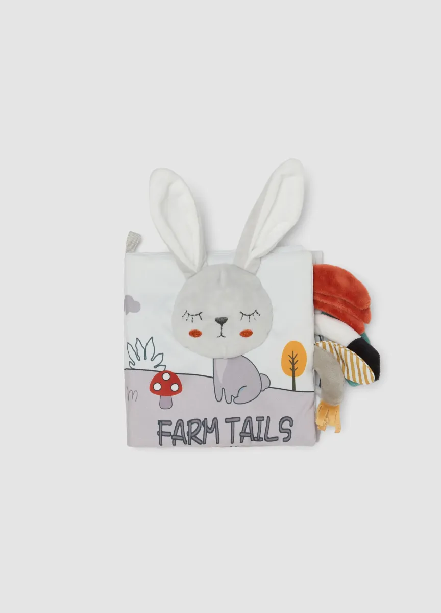 Libro sensoriale multicolor con animaletti fattoria