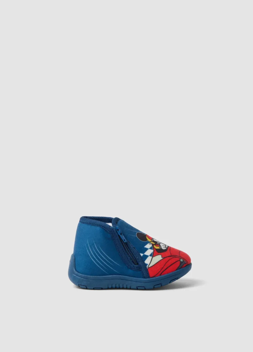 Pantofole blu con stampa Mickey & Friends per neonato e bimbo