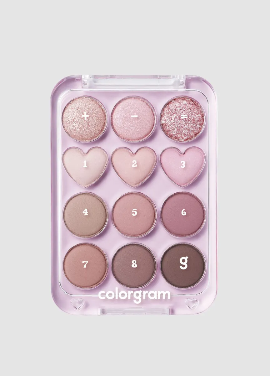 Pin Point Eyeshadow Palette 02 Pink + Mauve 9.9G - Make-up coreano
