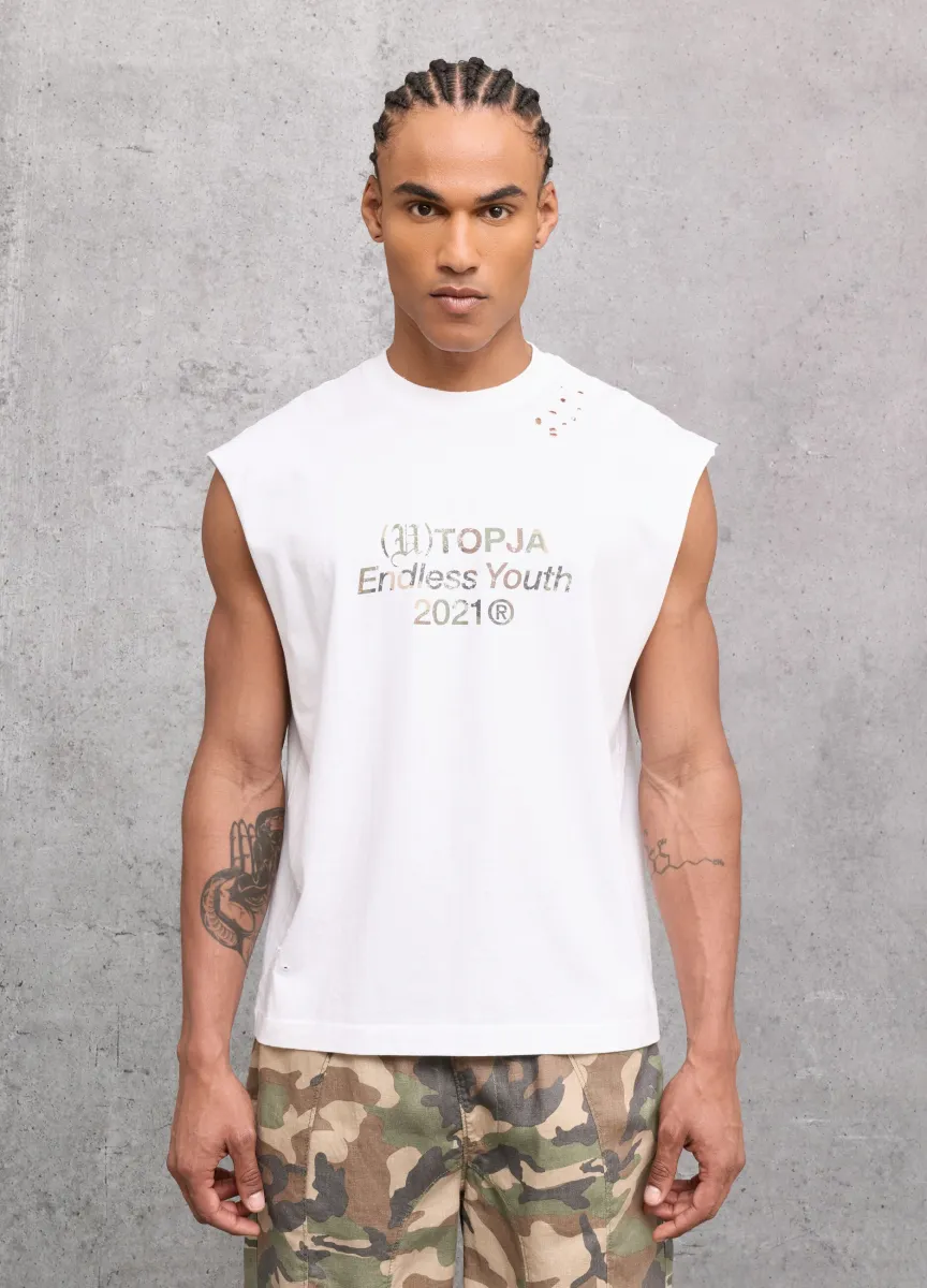 Sunfaded Tank Top White