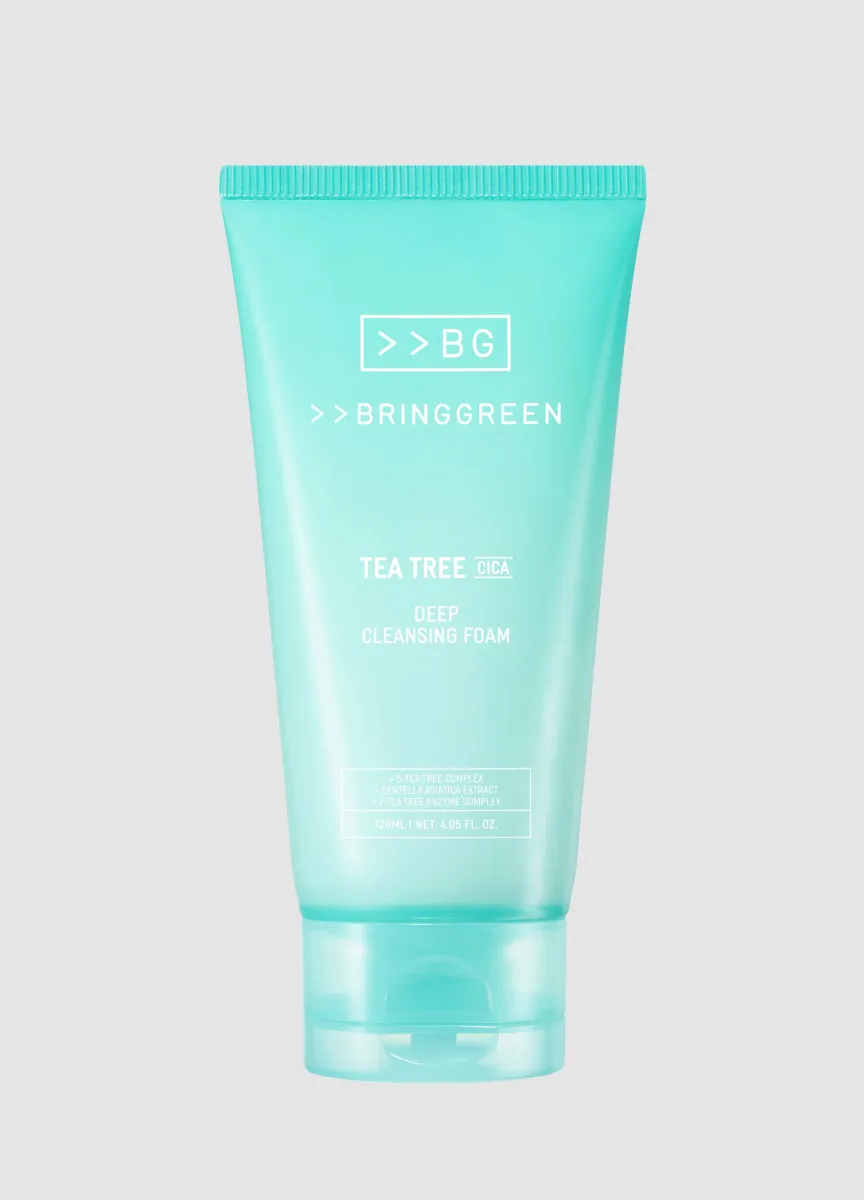 Tea Tree Cica Deep Cleansing Foam 120ml - Beauty care coreana