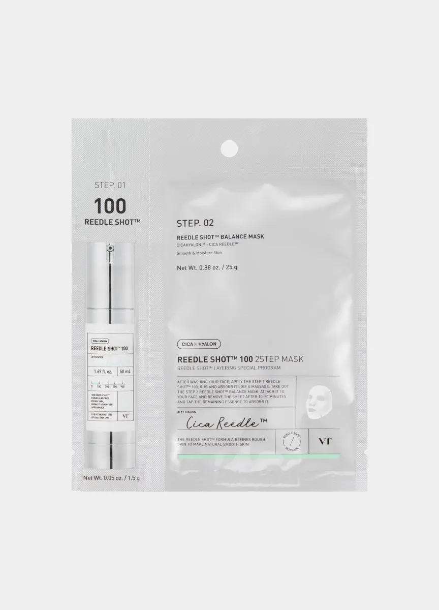 VT REEDLE SHOT 100 2 STEP MASK - Beauty care coreana