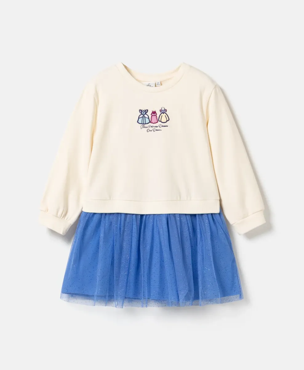 Abito Disney Princess da bambina con gonna in tulle