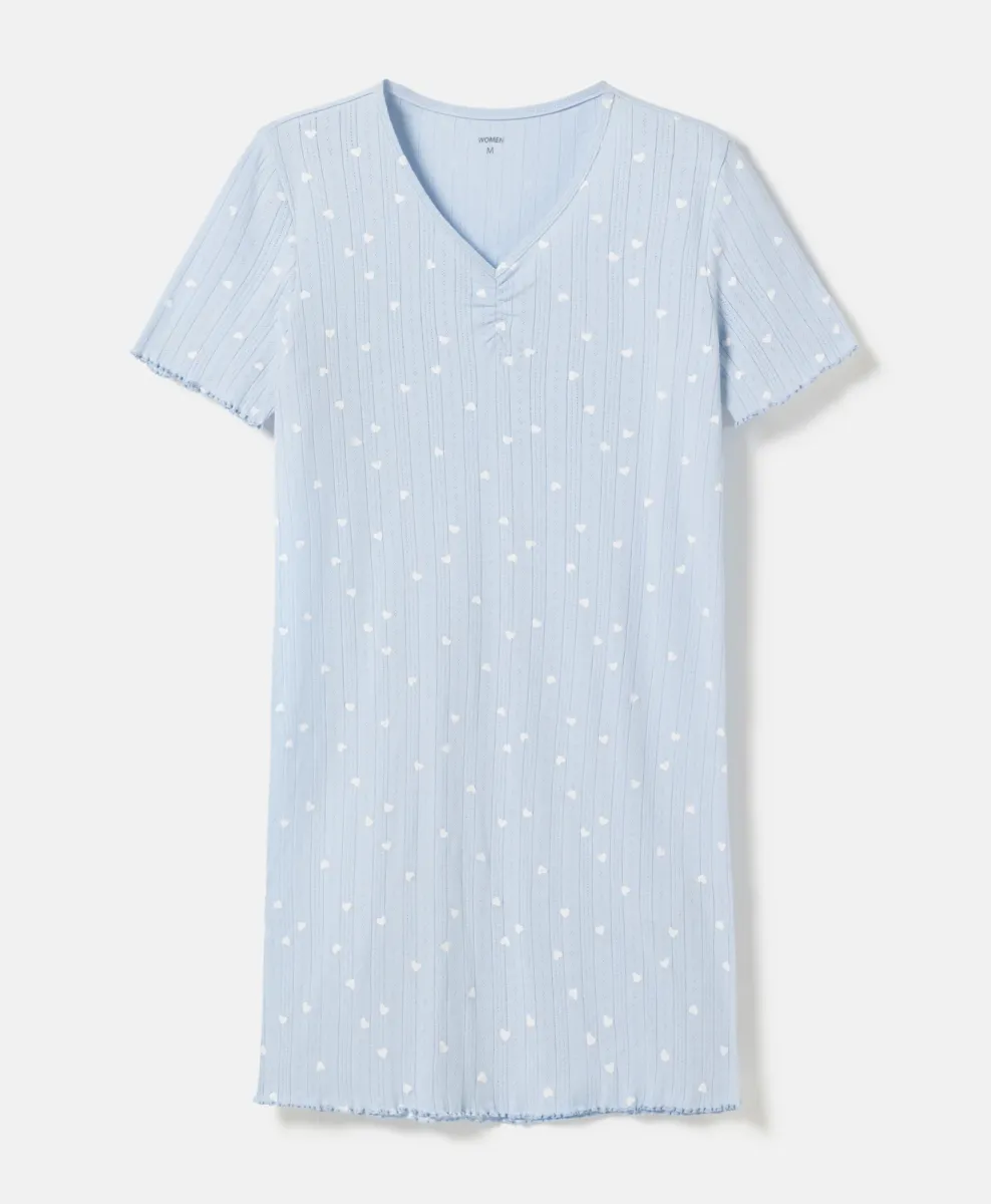 Camicia da notte da donna 100% cotone