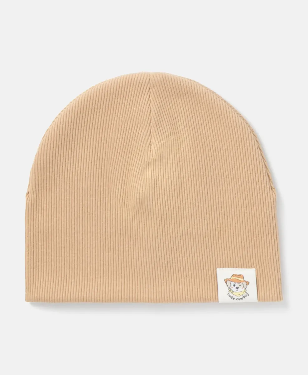 Cappello in maglia a coste