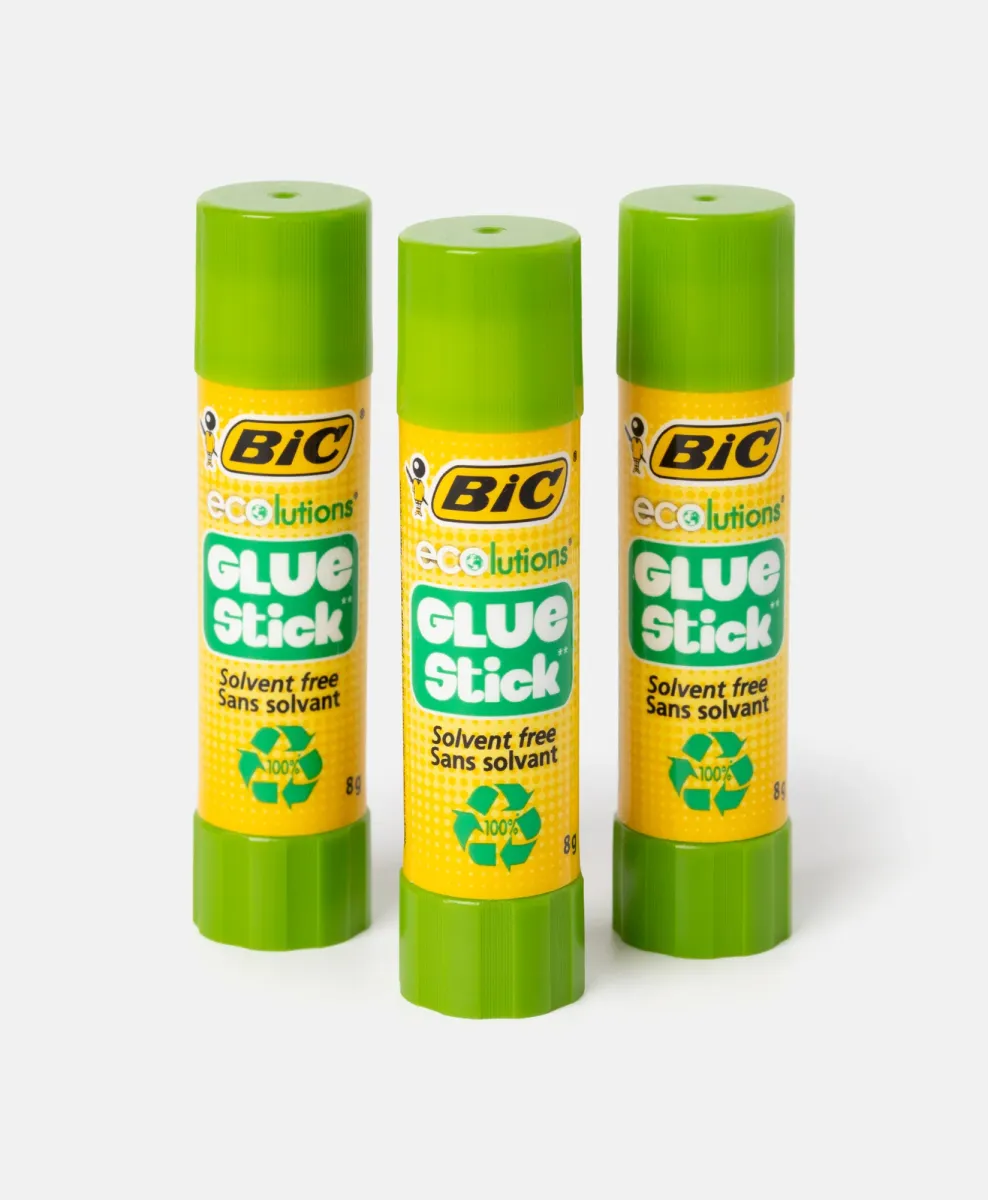 Colla in stick BIC Ecolutions set di 3