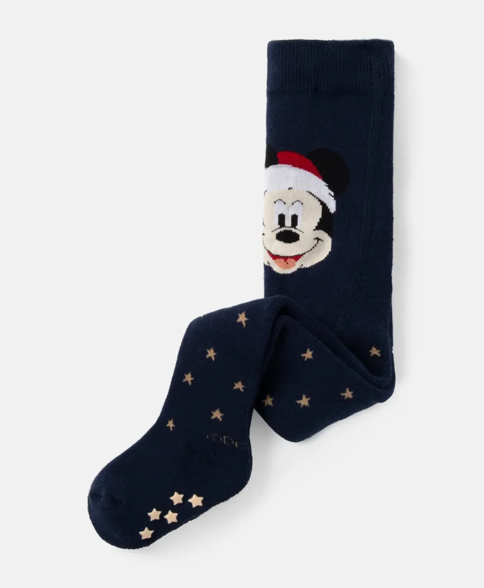 Collant Mickey Mouse da neonato natalizi in spugna