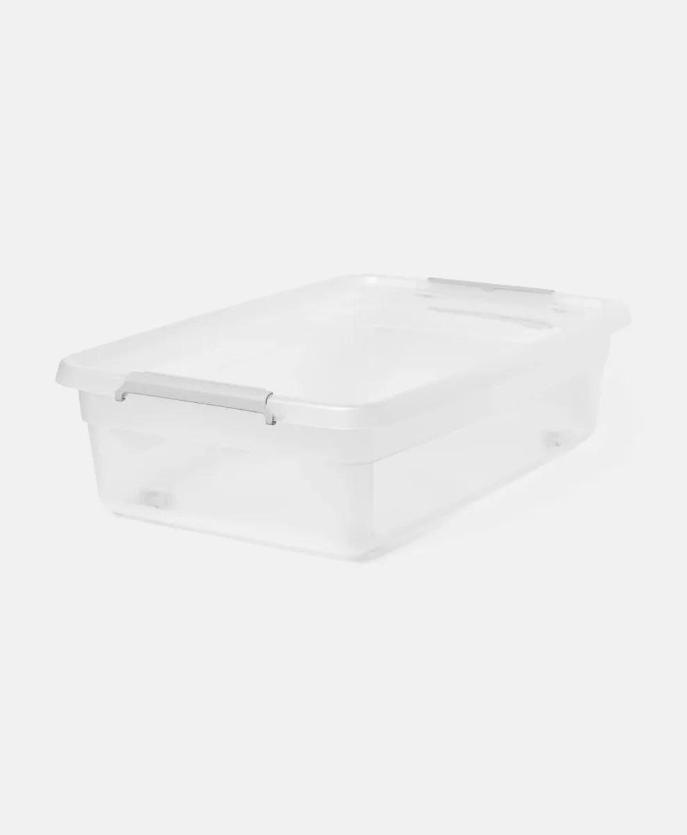 Contenitore con coperchio e ruote