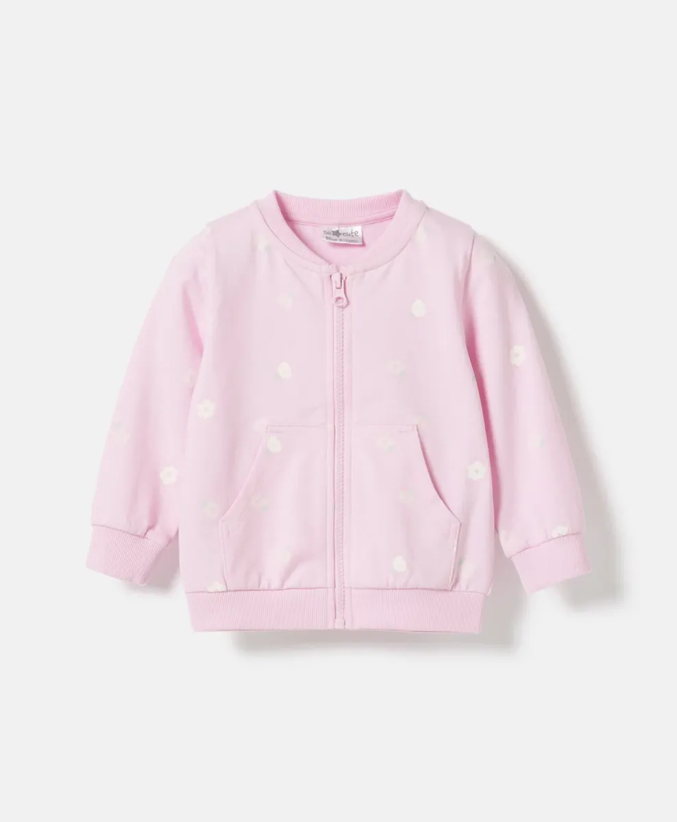 Felpa bomber neonato 100% cotone