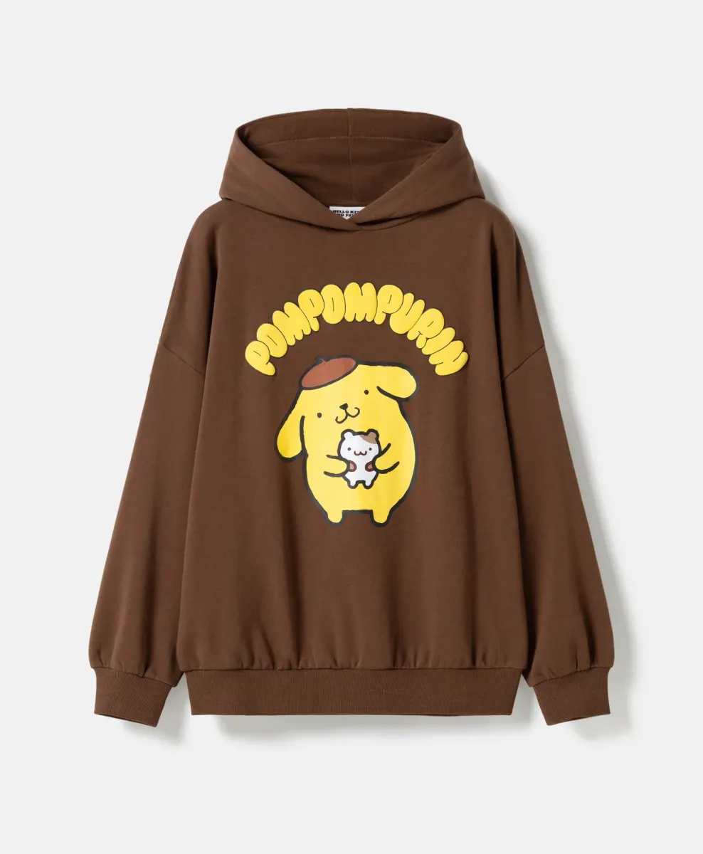 Felpa da bambina con cappuccio Pompompurin