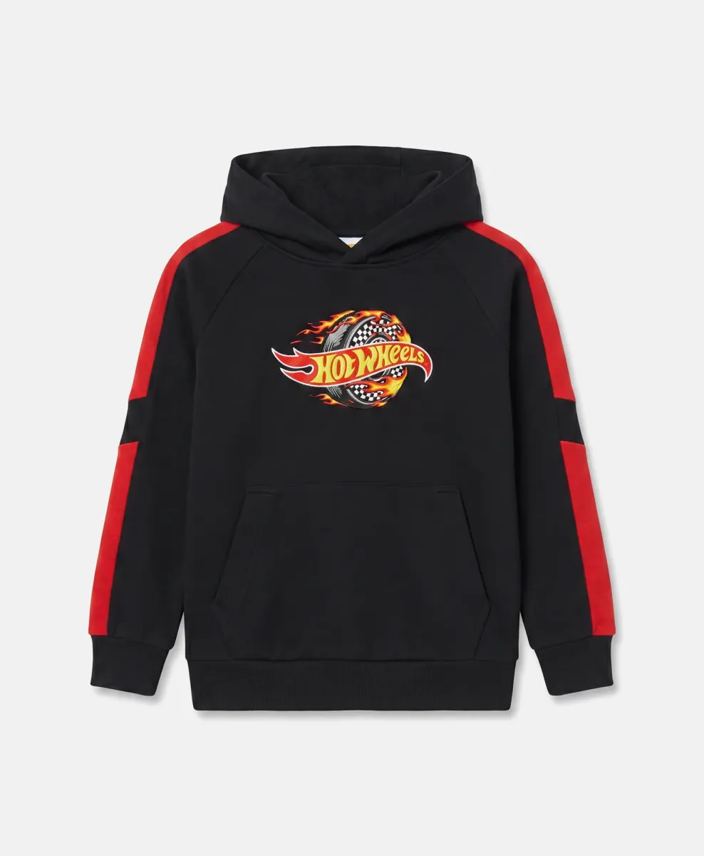 Felpa da bambino con cappuccio Hot Wheels