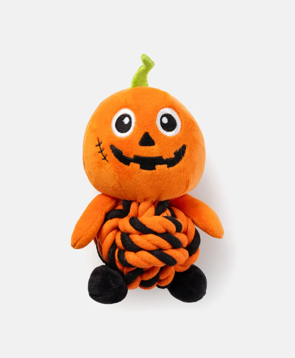 Giocattolo per cani a forma di zucca di peluche per Halloween