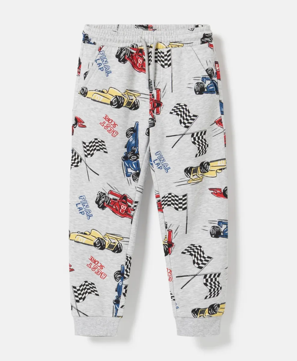 Joggers da bambino con stampa