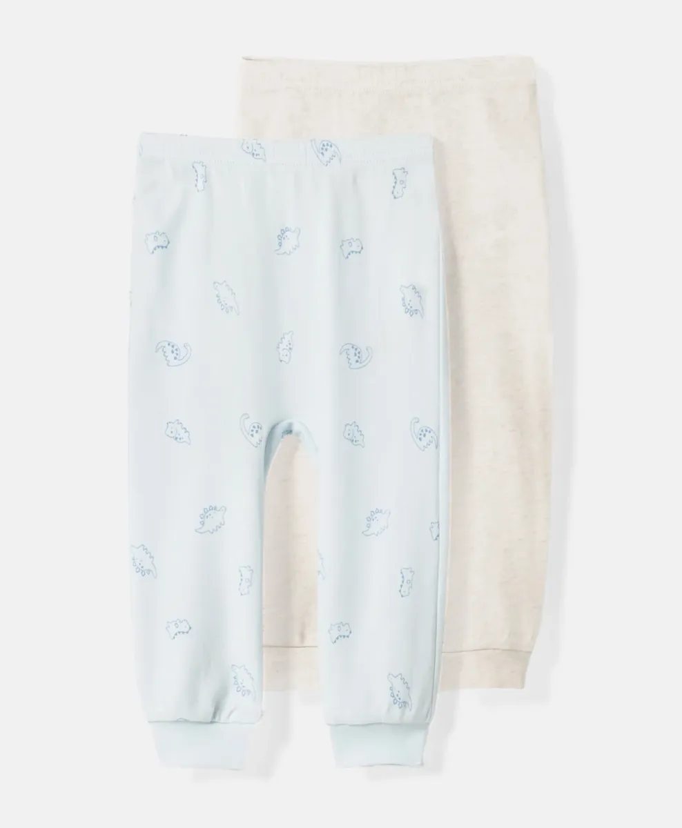 Leggings neonato 2 pezzi 100% cotone