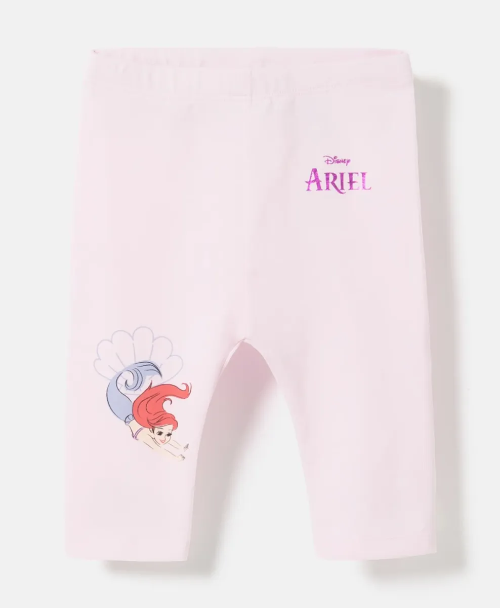 Leggings rosa Ariel da neonata