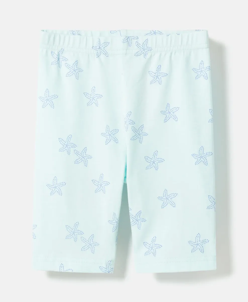 Pantaloncini da bambina con stelle marine
