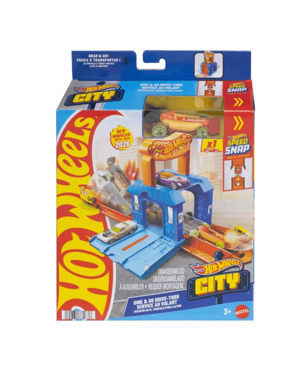 Pista Hot Wheels City blu