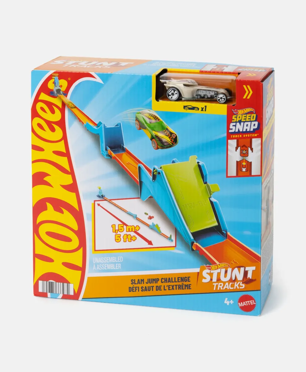 Pista stunt Hot Wheels con auto