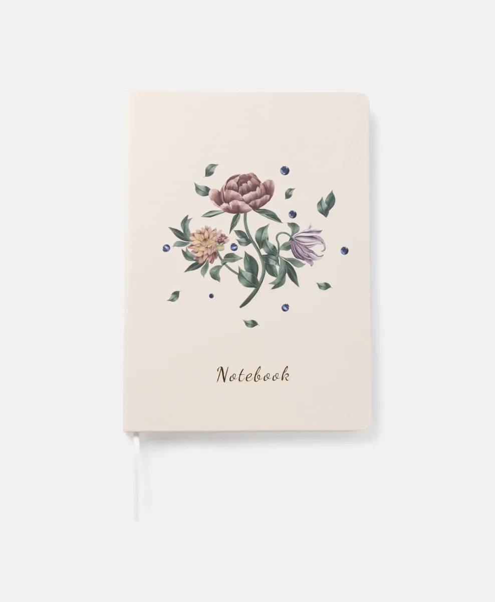 Quaderno A5 con copertina rigida natura