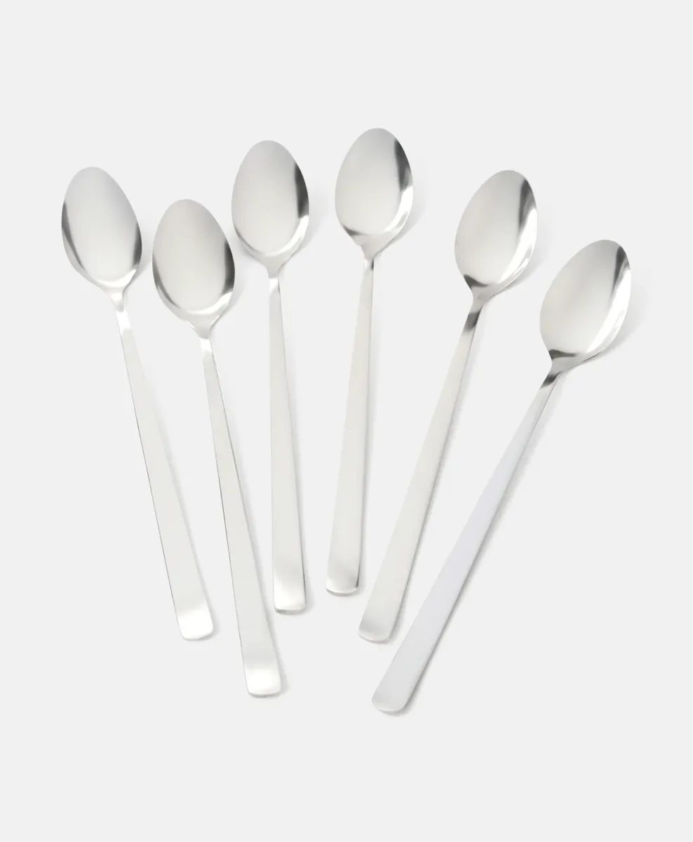 Set di sei cucchiai lunghi