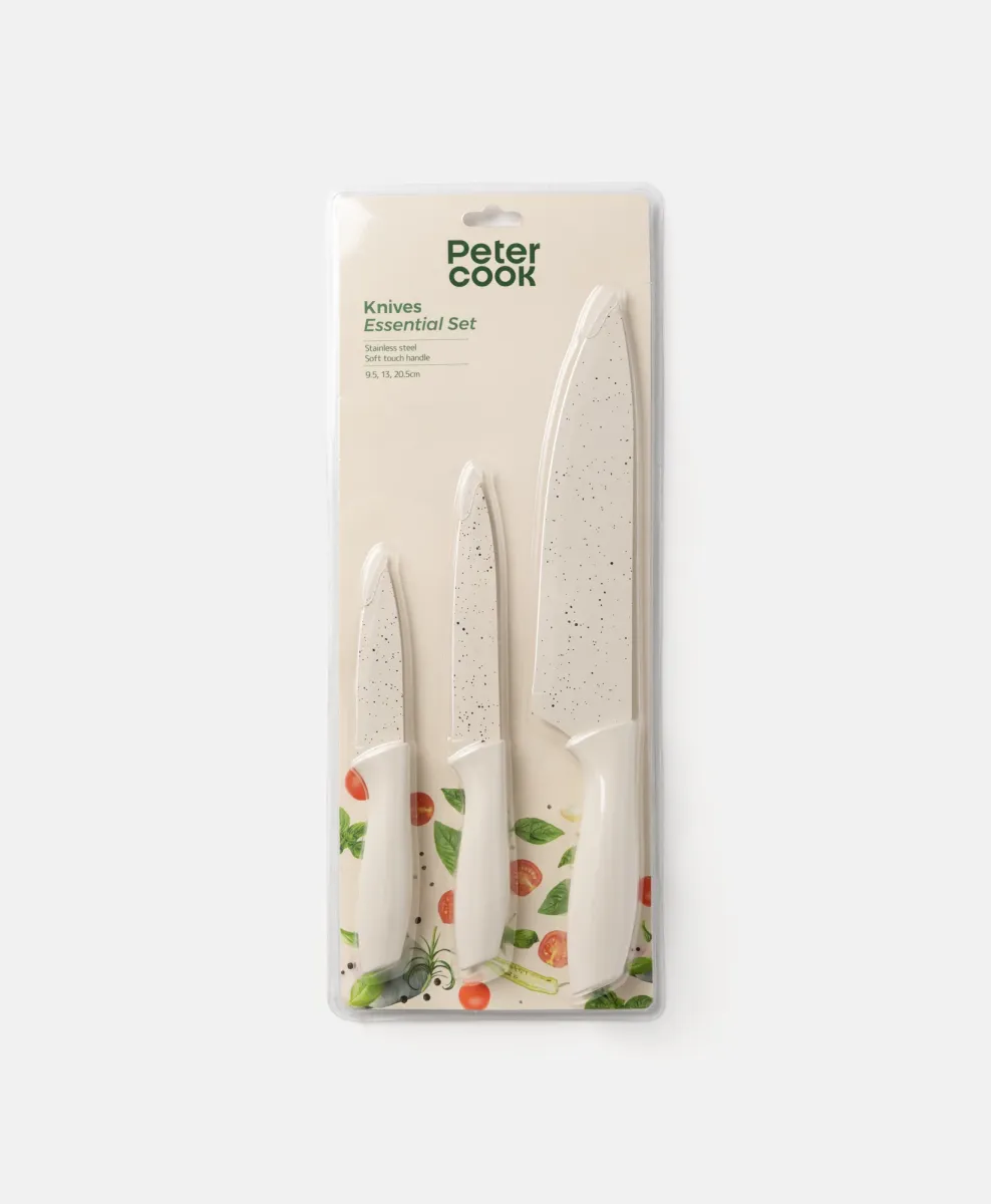 Set di tre coltelli da cucina