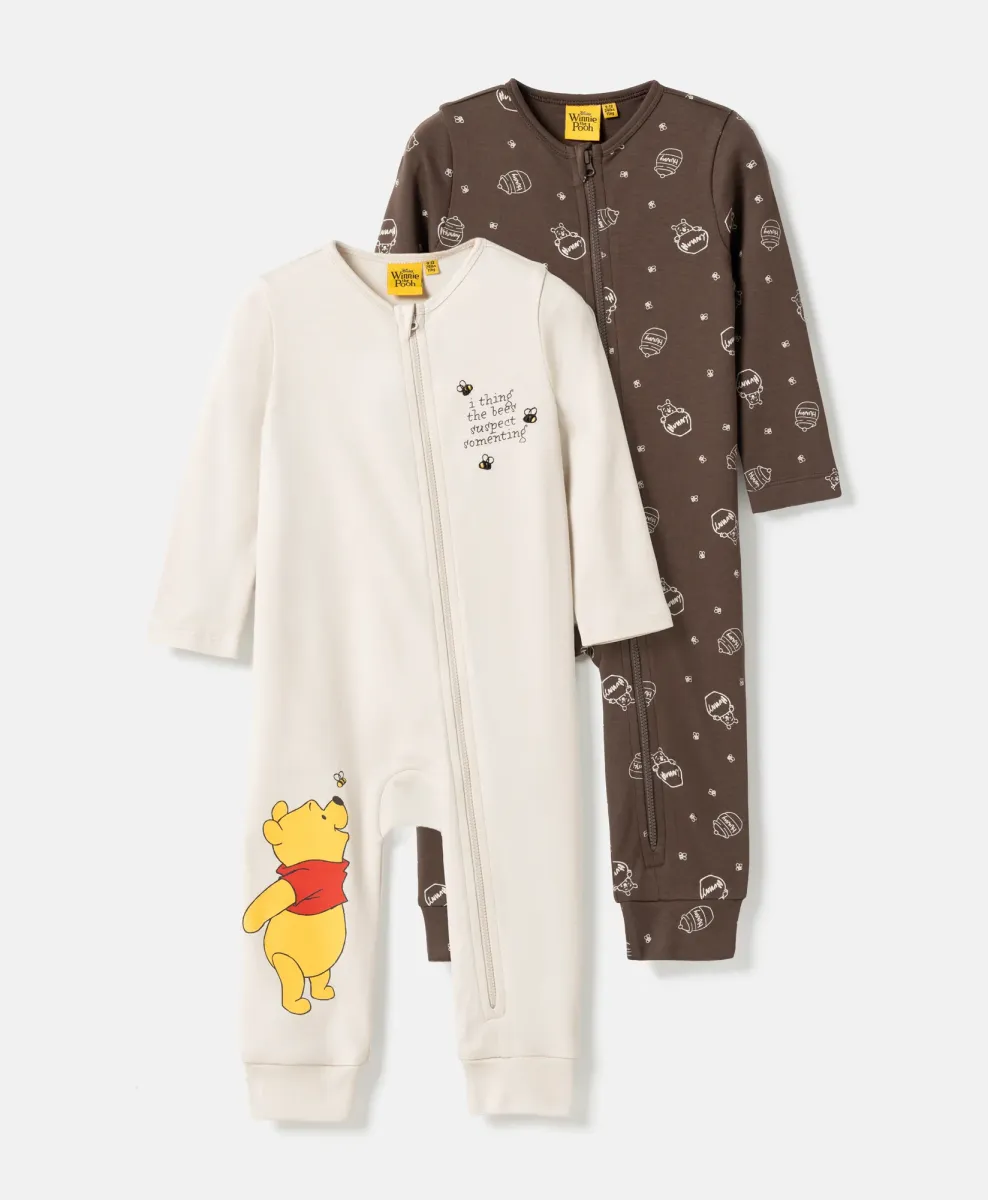 Set di tutine Winnie the Pooh da neonato con zip