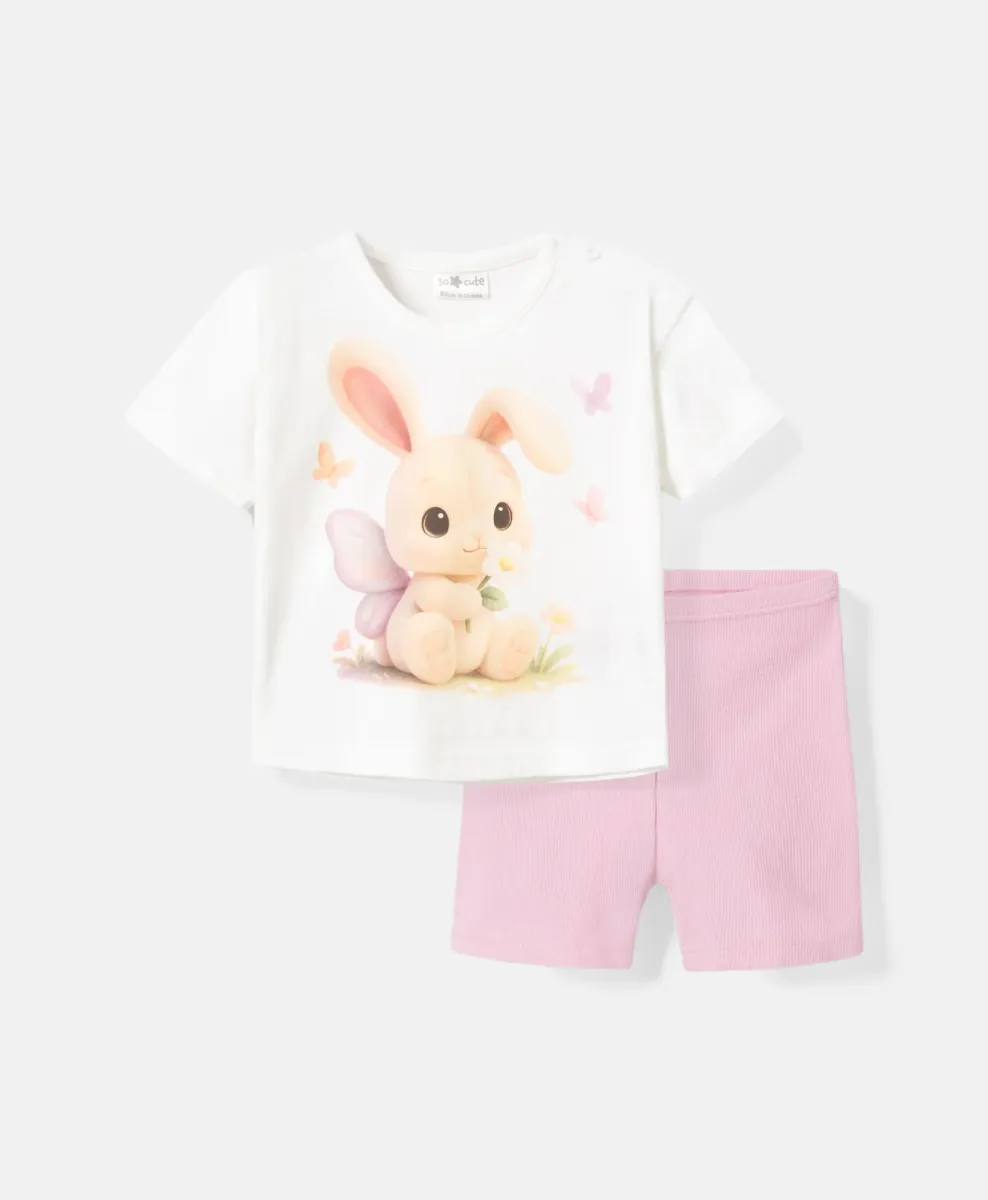 Set neonato con coniglietto