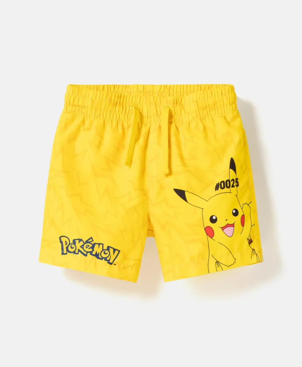 Shorts gialli Pokémon da bambino