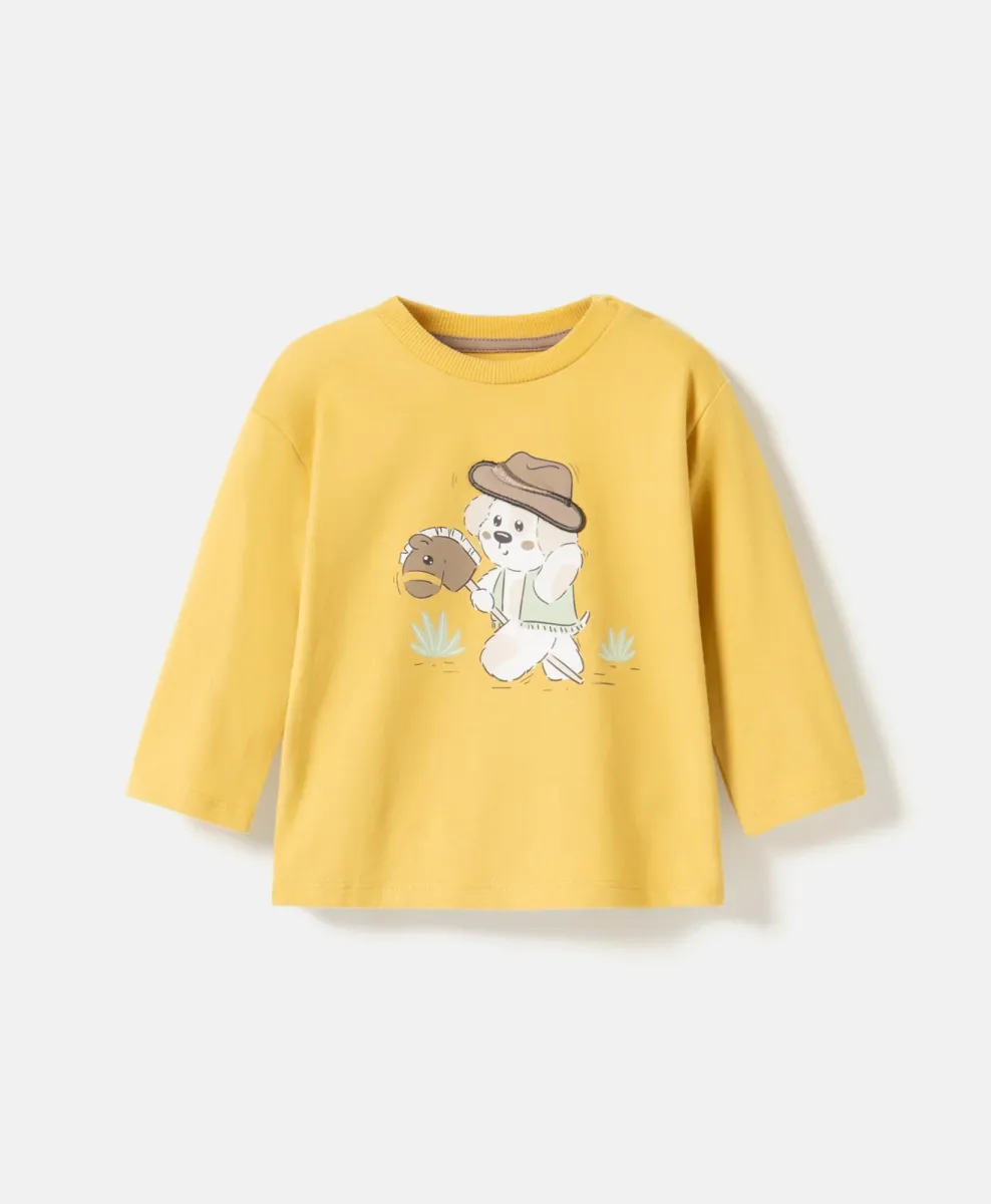 T-shirt con stampa da neonato