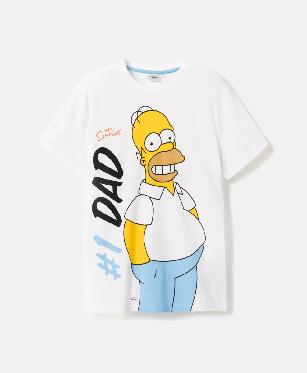 T-shirt uomo The Simpsons 100% cotone