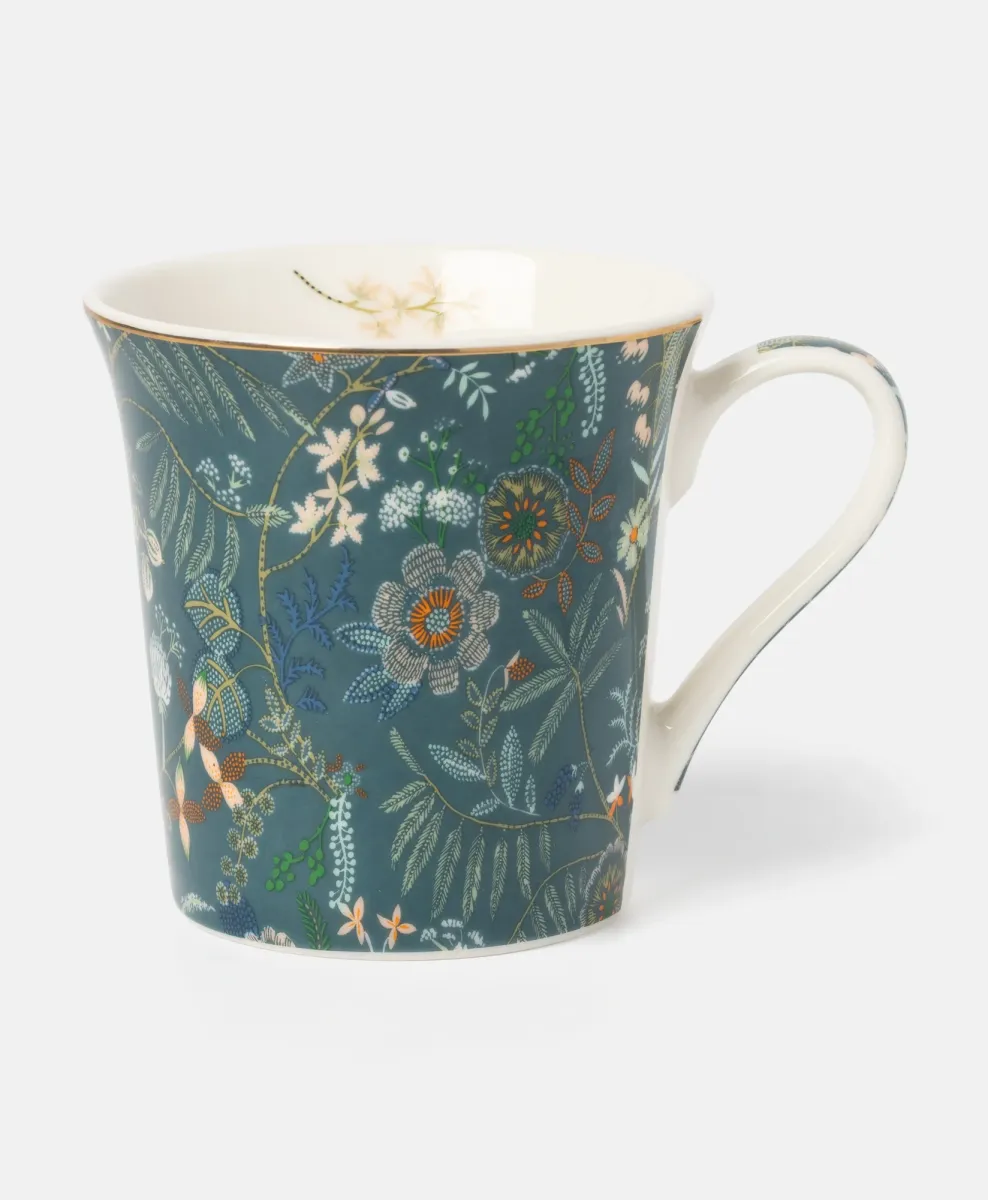 Tazza vintage a motivo floreale
