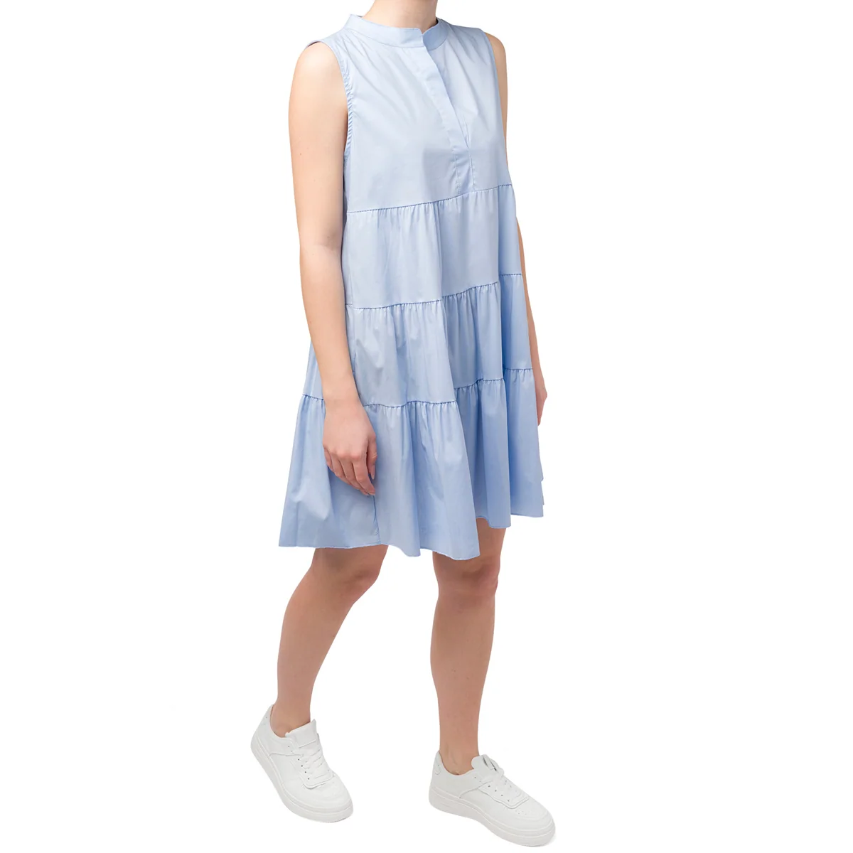 Abito azzurro da donna senza maniche Swish Jeans