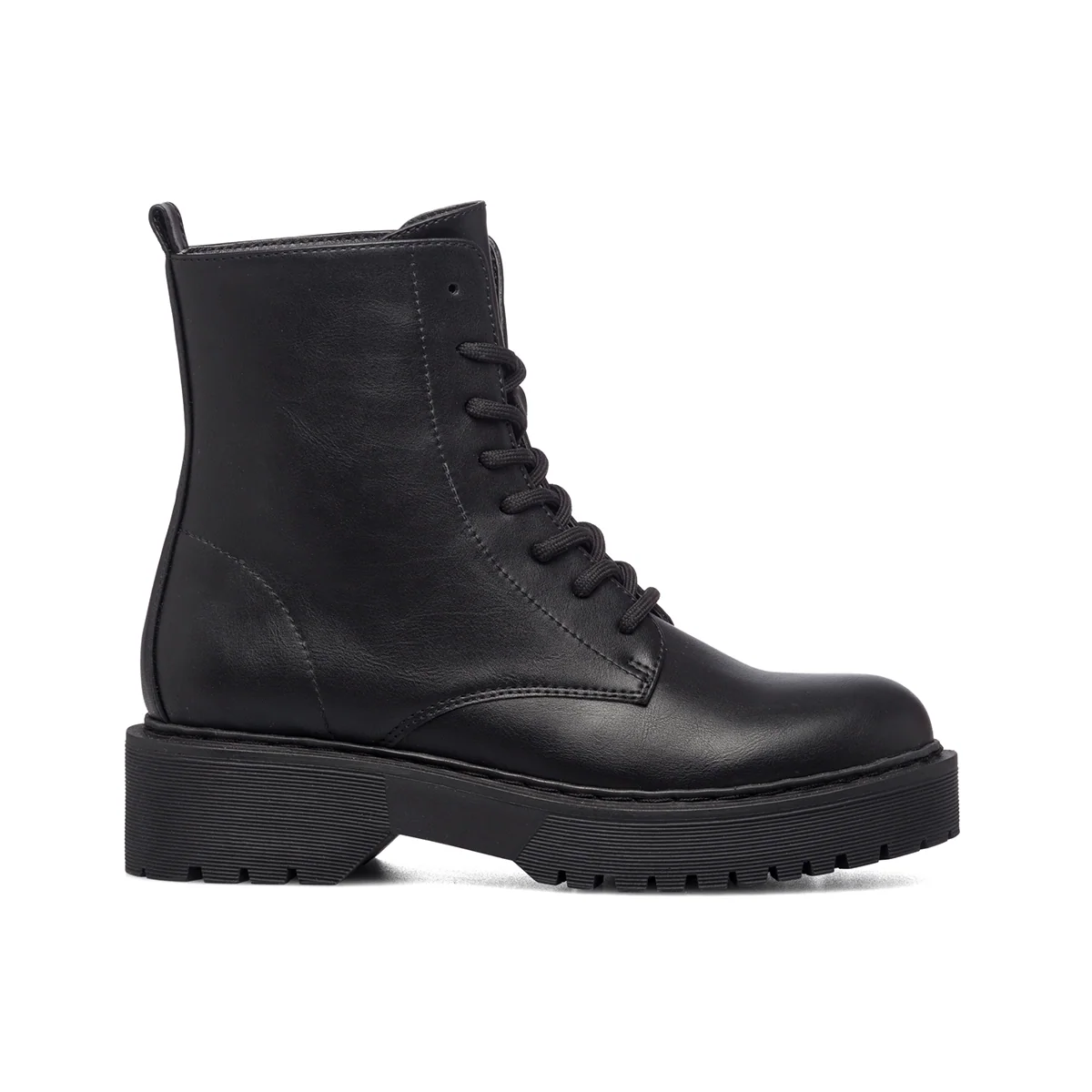 Anfibi neri con suola platform Lora Ferres